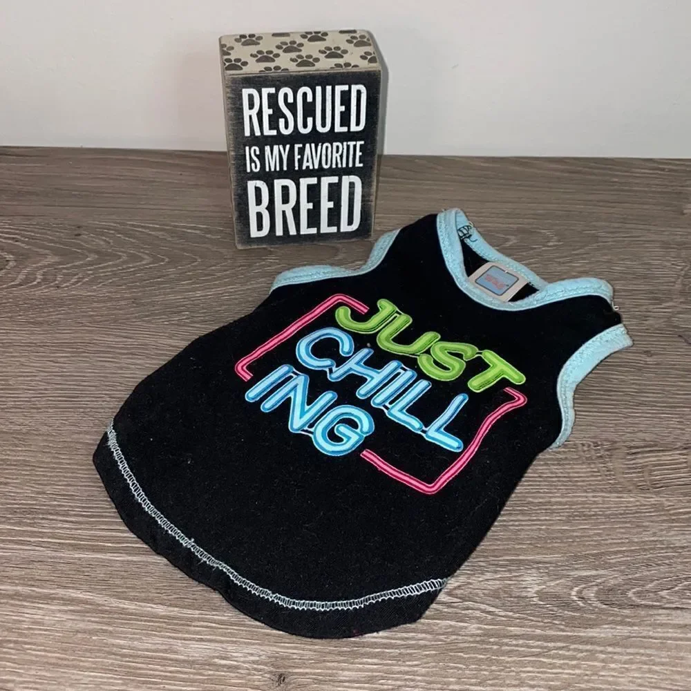 'Just Chill' Dog Tank Shirt